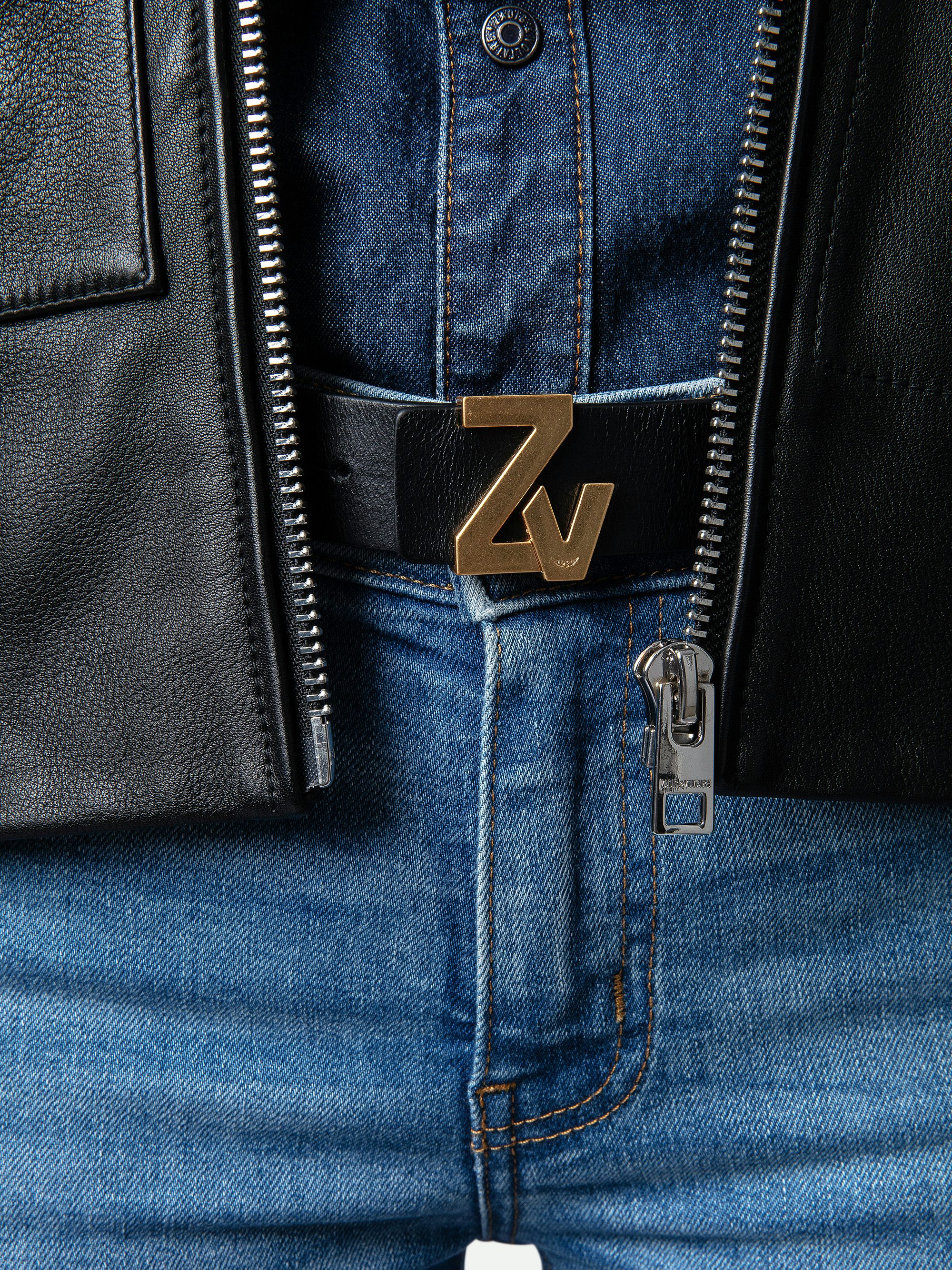 ZV Initiale Belt - 40mm wide ZV Initiale leather belt.